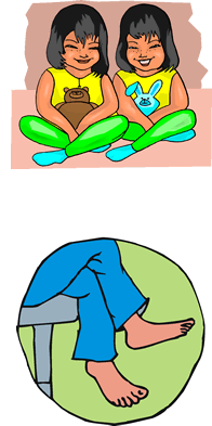 SIT CROSS-LEGGED vs. SIT WITH YOUR LEGS CROSSED